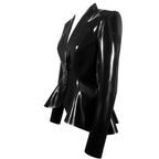 Women's 1.0 mm Latex Peplum Blazer | Made to Measure