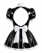 Black & White Latex Maid Dress